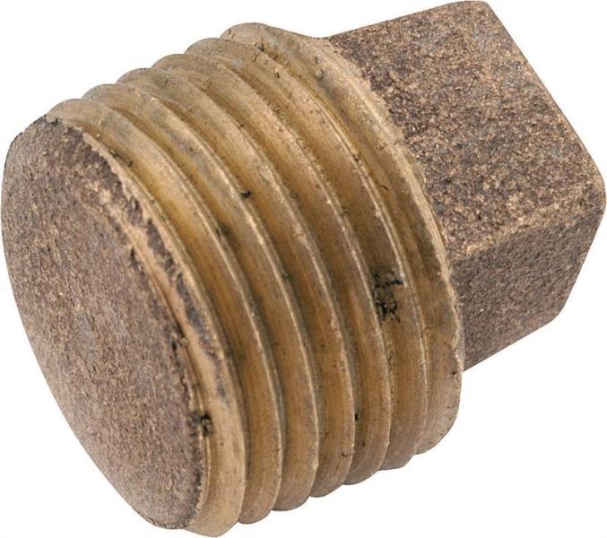 Red Brass Solid Pipe Plug 1/8-Inch 1 Red Brass Solid Pipe Plug 1/8-Inch