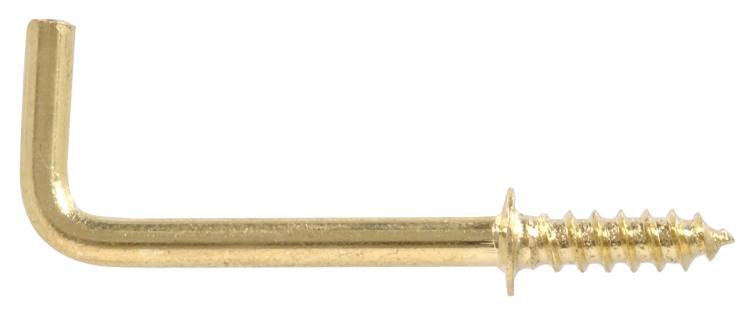 3/4-Inch Solid Brass Shoulder Hook 1 3/4-Inch Solid Brass Shoulder Hook
